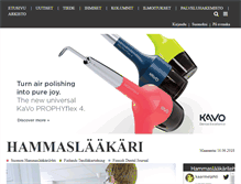 Tablet Screenshot of hammaslaakarilehti.fi